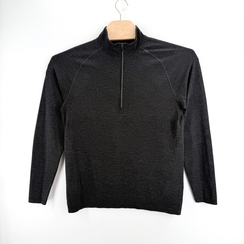 Lululemon Metal Vent Tech Half Zip Size M Charcoal Grey Pullover Activewear 1/4